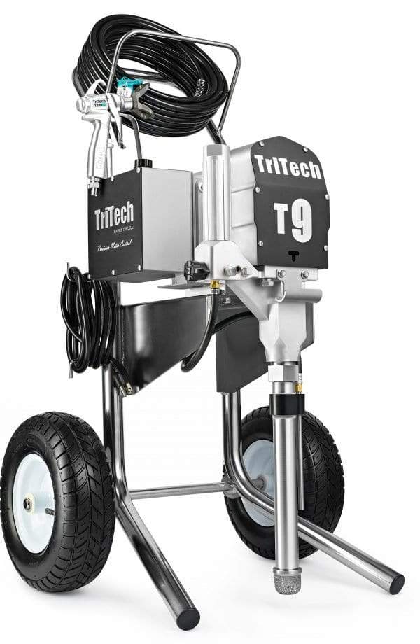 TriTech Industries T9 Complete 3300 PSI @ 1.05 GPM 2.1 HP Electric Airless Sprayer - Lo-Cart