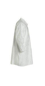 DuPont™ Tyvek® 400 Frock - Collar - Elastic Wrists - Extends to Knee - Front Snap Closure - Serged Seams - White - 5X - 30/PK