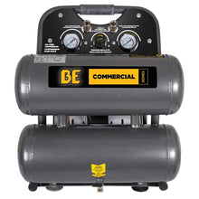 Load image into Gallery viewer, BE Commercial Series Quite  2.8CFM @ 90 PSI 120V-60HZ 4GAL 1HP Oil-Free Air Compressor