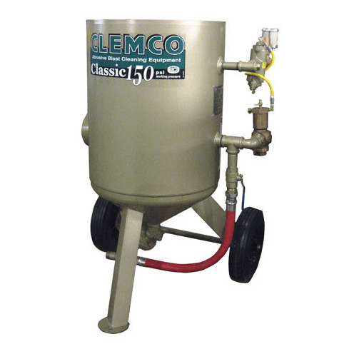 Clemco 6 cu ft Classic Blast Machine Model 2452 with Manual Quantum Valve (MQV) - Portable 1-1/4 inch Piping - without Remote