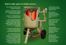 Load image into Gallery viewer, Clemco 2 cu ft Classic Blast Machine Model 1642 with Flat Sand Valve (FSV), Portable - 1 inch Piping