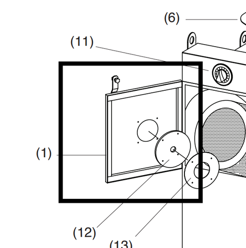 Clemco 00190 Door 7/16” x 1” Adh-Backed Gasket