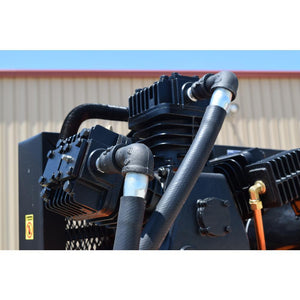 EMAX Hulk Power Industrial Series 90 PSI @ 28.0 CFM 80 Gal. 7.5HP 2 Stage 1-Phase Stationary Silent Electric Air Compressor