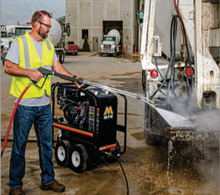 Load image into Gallery viewer, Mi-T-M 2500 PSI @ 2.6 GPM Direct Drive 196cc Honda GX200 OHV MITM Pump Hot Water Pressure Washer