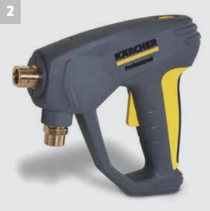 K'A'RCHER 3000 PSI @ 3.5 GPM Belt Drive 7.5hp 230V Single Phase 36a Karcher KM Electric Hot Water Pressure Washer Diesel Heated