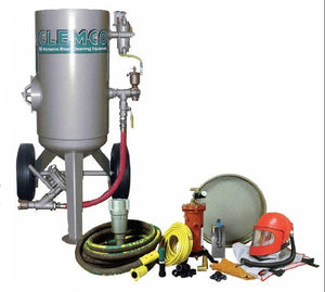 Clemco 3 cu ft High Pressure (HP) Classic Blast Machine Model 1648 HP Package - 300lbs., with 1 inch Piping. - Syatem 1648-100-CA