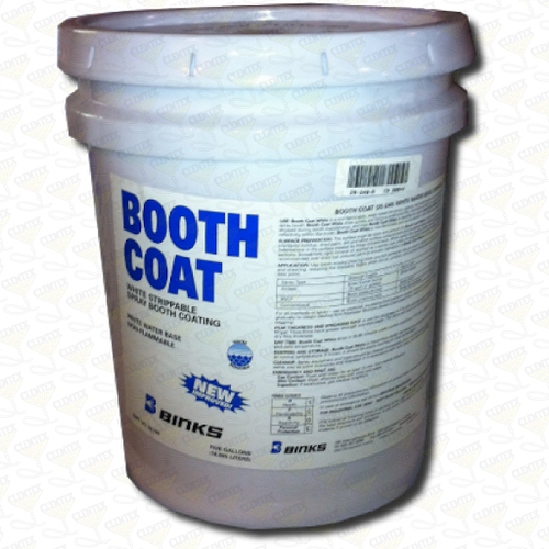 Binks 29-248 Clear Spray Booth Coating, Clear Finish, 200 to 270 sq. ft./gal. Coverage, Size: 1 gal.