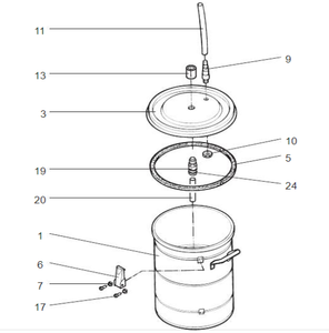 Wagner Powder Sprint XE 60 L/25 L Tank O-Ring